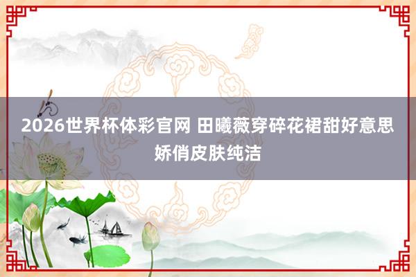 2026世界杯体彩官网 田曦薇穿碎花裙甜好意思娇俏皮肤纯洁