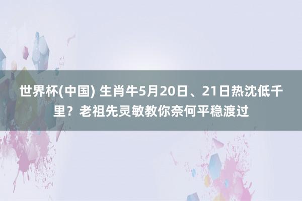 世界杯(中国) 生肖牛5月20日、21日热沈低千里？老祖先灵敏教你奈何平稳渡过