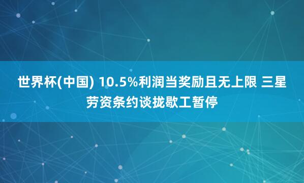 世界杯(中国) 10.5%利润当奖励且无上限 三星劳资条约谈拢歇工暂停