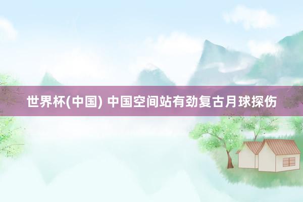 世界杯(中国) 中国空间站有劲复古月球探伤