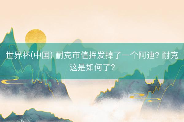 世界杯(中国) 耐克市值挥发掉了一个阿迪? 耐克这是如何了?